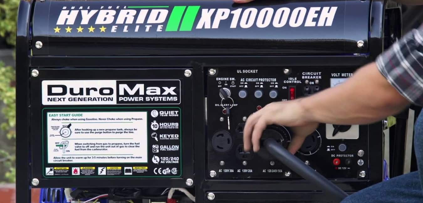 Duromax Xp10000eh Full power panel
