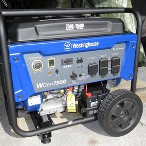 2. Westinghouse Outdoor Power Equipment WGen7500 Portable Generator - Best Dual Fuel