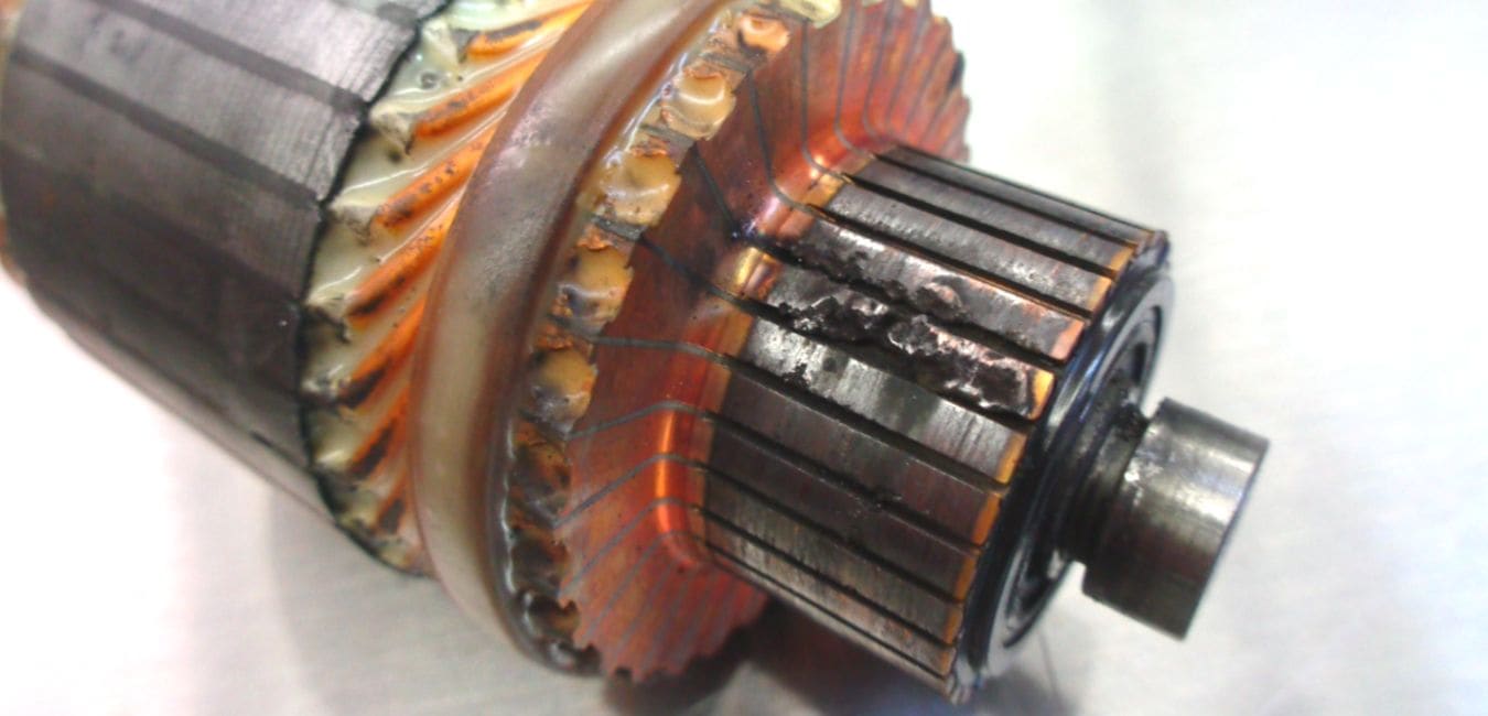 Worn-out Armature Coil